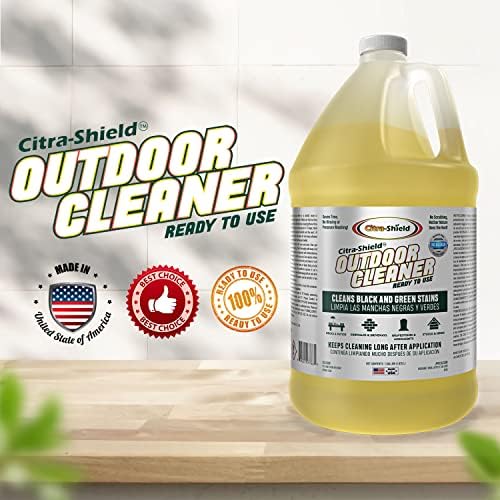 Outdoor - Concrete, Roof, Walls, Headstone, Deck, and Vinyl Siding Cleaner - RTU Outdoor Cleaner, Pack of 1