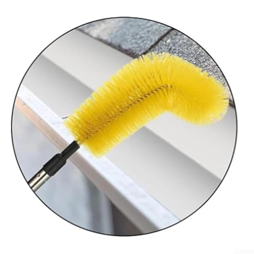Adjustable Telescopic Gutter Cleaning Tool Homeowners DIY Enthusiasts - Safe Effective Gutter Cleaner with Extension Rod Inspection Mirror(04)