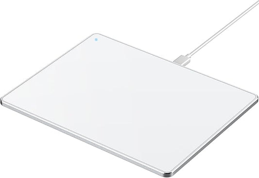 Wired Trackpad for Windows 10/11, High-Precision Multi-Touch Portable Trackpad Mouse with Multi-Gesture, Ultra Slim Aluminum USB Wired Touchpad Mouse, Compatible with PC Laptop Computer - Silver