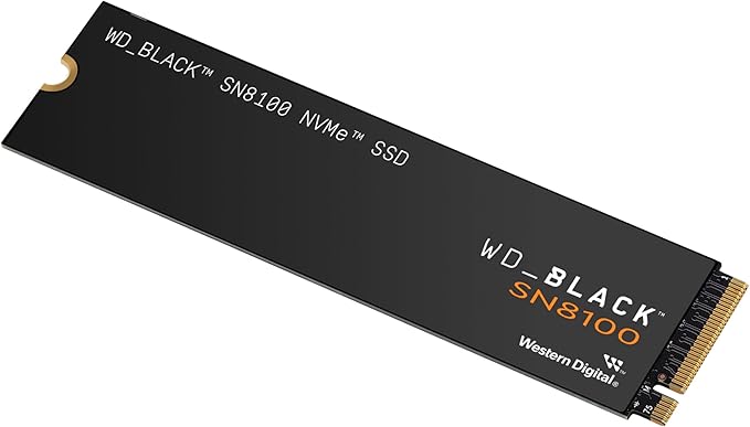 WD_Black SN8100 4TB NVMe SSD - PCIe 5.0x4, M.2 2280, Up to 14,900MB/s Read Speed, up to 11,000MB/s Write Speed, Best for AI Applications, Gaming, and Video Editing - WDS400T1X0M