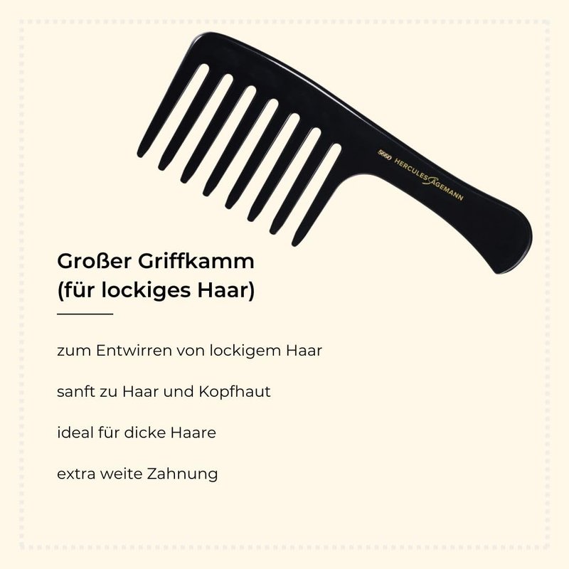 Hercules Sägemann, Magic Star comb, 9 inches, 1 set, (1 x 1 piece), 5660