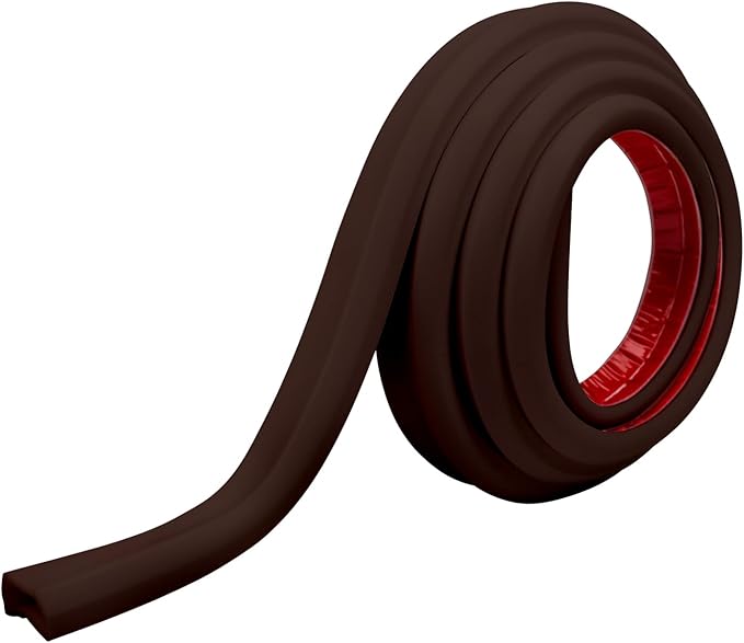 TV Cord Hider – Flexible Wall Cord Cover Slim Design Silicone Cable Raceway - Self Adhesive, Cut to Size Design for Hiding Wires on Wall - Clean Home Setup Cable Concealment (Dark Brown, 6 Feet)