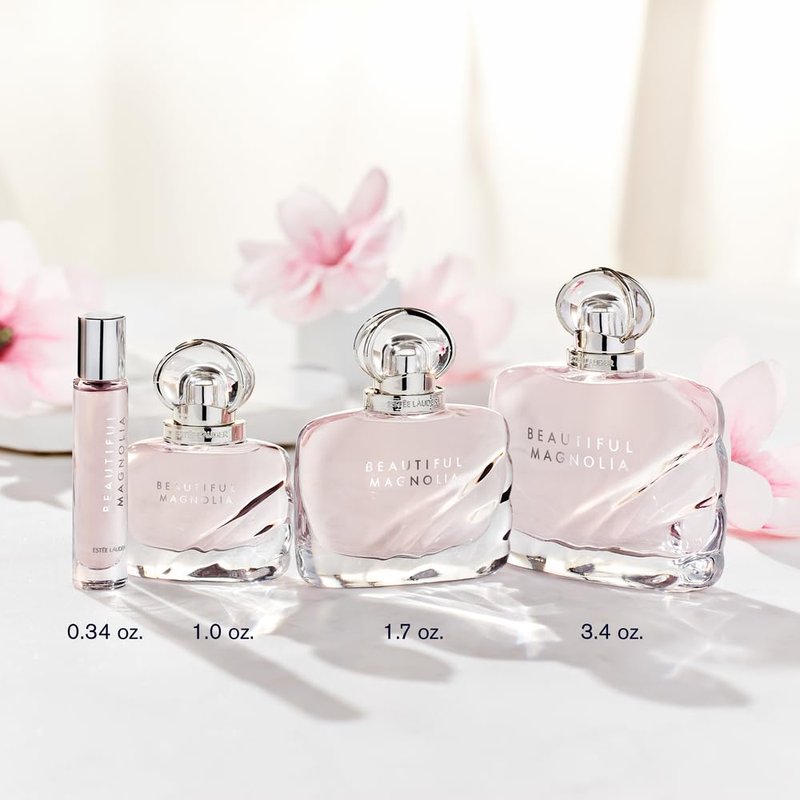 Estée Lauder Beautiful Magnolia Eau de Parfum Spray with Notes of Lush Magnolia, Solar Gardenia, Warm Woods & Luminous Musk | Floral Perfume for Women | Perfumes for Women, 1.0 Fl Oz