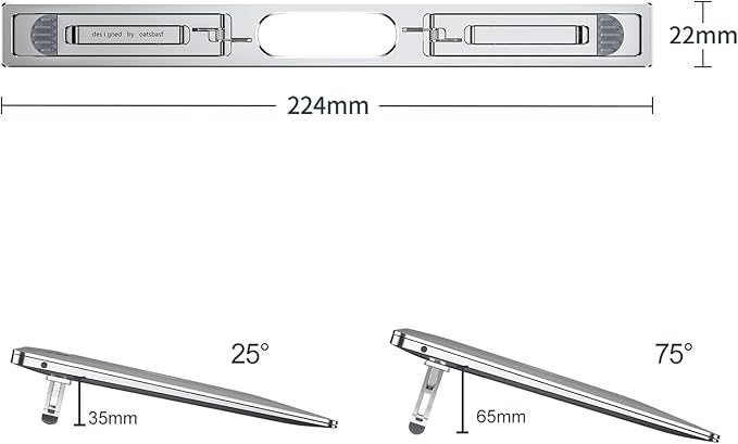 nediea Laptop Risers for Desk, 4 Adjustable Heights Laptop Stand, Keyboard Riser, Ergonomic Laptops Feet for Desk, Compatible with MacBook Air Pro, with Dell, with HP, More 10-15.6” Laptops