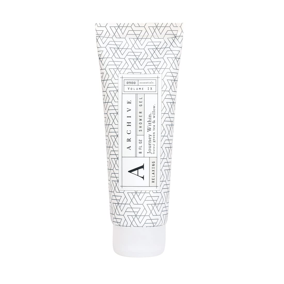 Archive Journey Within Shower Gel, 8 fl oz, Luxury Moisturizing Body Wash for Men & Women, Lightly Scented Liquid Soap