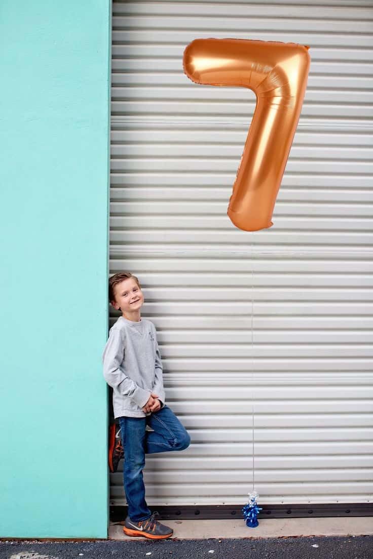 Orange Number 9 Balloon - 40 Inch Giant Foil Balloon for 9th Birthday Party Decorations