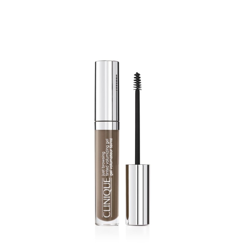 Clinique Just Browsing Tinted Volumizing Gel | Waterproof + Smudgeproof | Non-clumping, Non-flaking, Soft Brown, 0.17 Fl Oz