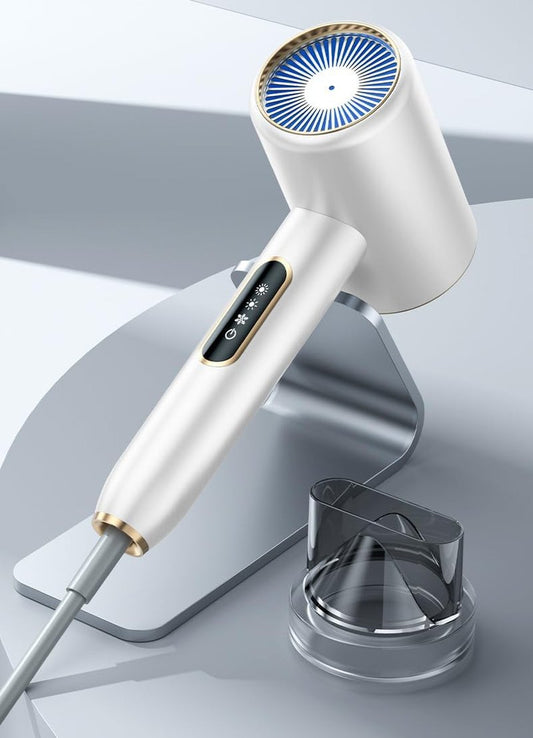 Ionic Hair Dryer - High-Speed 50000 RPM Blow Dryer with 5 Temp & 3 Speed Settings | Lightweight, Negative Ion Technology for Home & Travel
