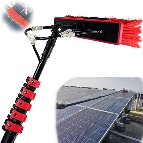 Photovoltaic Panel Cleaning, Window Cleaning Pole, 3.6-10.8M Water Fed Telescopic Brush, Extendable Cleaner Conservatory Roof Cleaning Tools,Cleaning Photovoltaic,7.2m