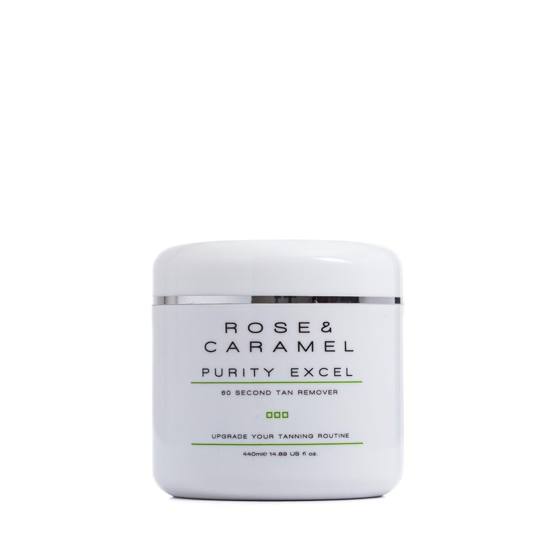 Rose & Caramel Purity Excel 60 Second Miracle Express Self Tan Remover & Exfoliating Tan Eraser Body Scrub 14.89 Fl Oz (440ml)