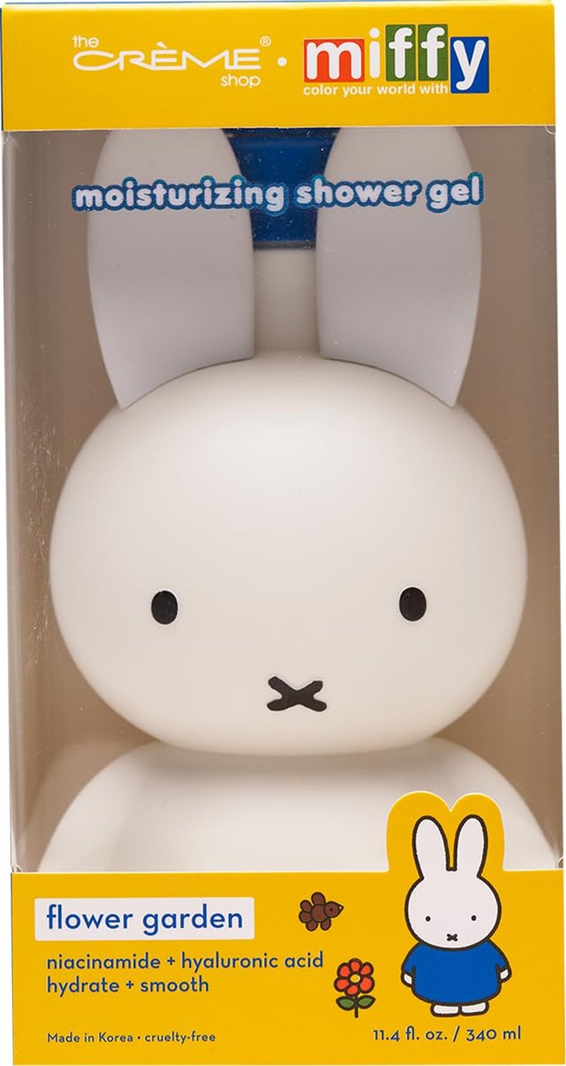 Miffy Flower Garden Shower Gel - Hydrating Body Wash with Hyaluronic Acid & Niacinamide | 340 mL