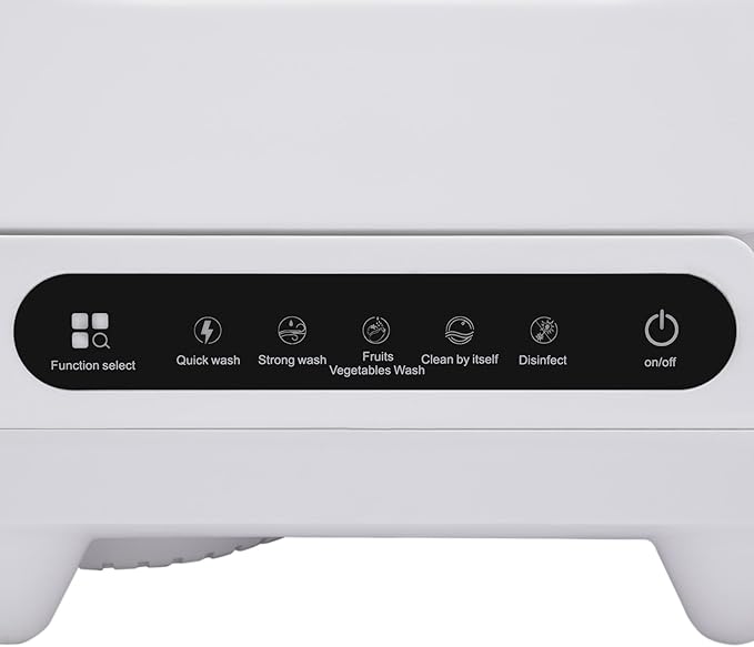1200W Countertop Dishwasher, Portable Countertop Dishwasher with 12 Water Outlets and 360° Spraying Cleaning, Mini Dish Washer 5 Washing Programs for Apartment Kitchen RV Office