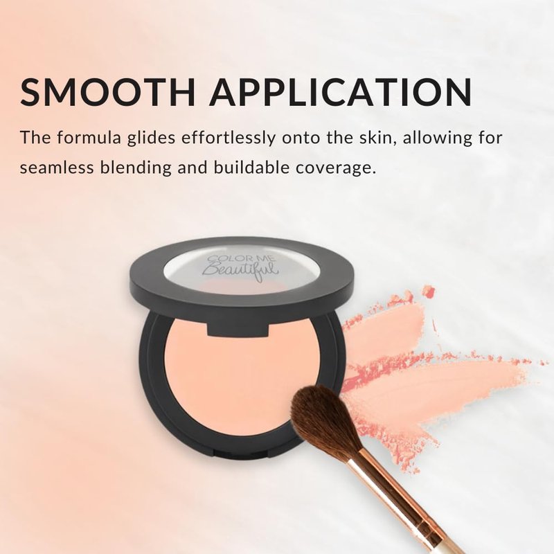 Color Me Beautiful Color Pro Single Eyeshadow, Full Pigment and Long-Lasting Pressed Powder, Cruelty-Free