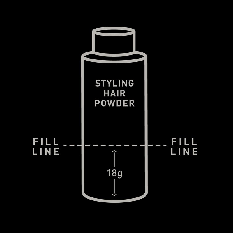 Brickell Men's Styling Hair Powder For Men, Creates Volume, Non-Greasy Texturizing Powder, With Rosehip, Rice Bran Oil, and Arrow Root Powder, 18g, Fragrance-Free