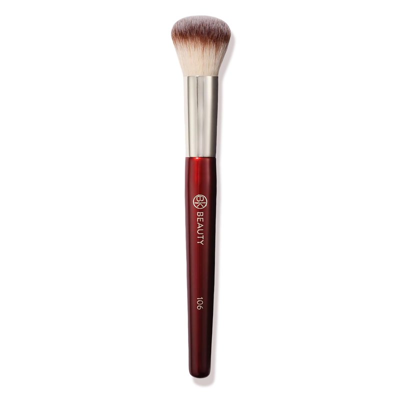 BK BEAUTY 106 ROUND FOUNDATION BRUSH – Dense Dome Shape for Liquid & Cream Foundation, Seamless Streak-Free Application, Multi-Use Face Makeup Tool