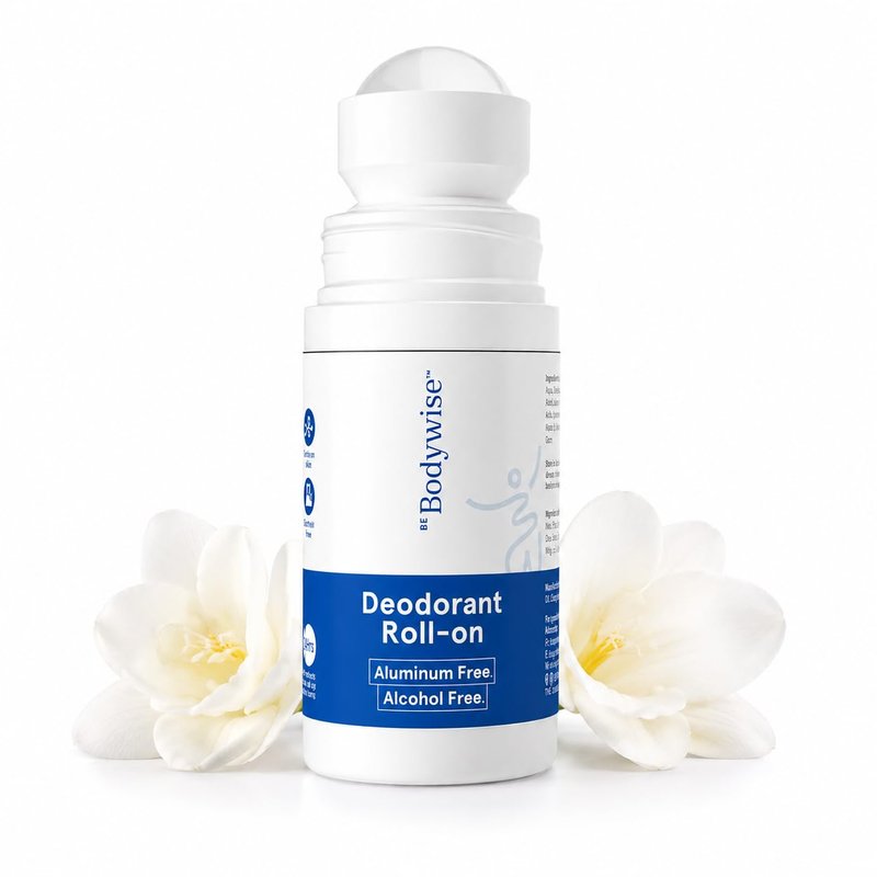 Be Bodywise Deodorant Roll on. Aluminum Free, Alcohol Free. With AHA BHA, Lactic Acid, Mandelic Acid. Prevents Odor, Reduces Pigmentation. Probiotic Toner for Women. Floral Scent. 1.7 Oz