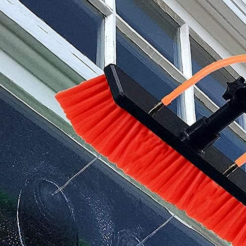 Telescopic Glass Cleaning Brush,Photovoltaic Panel Cleaning 3.6-11M Water Fed Telescopic Brush Window Clean Extendable Cleaner Conservatory Roof Cleaning Tools Photovolta,30ft/9m