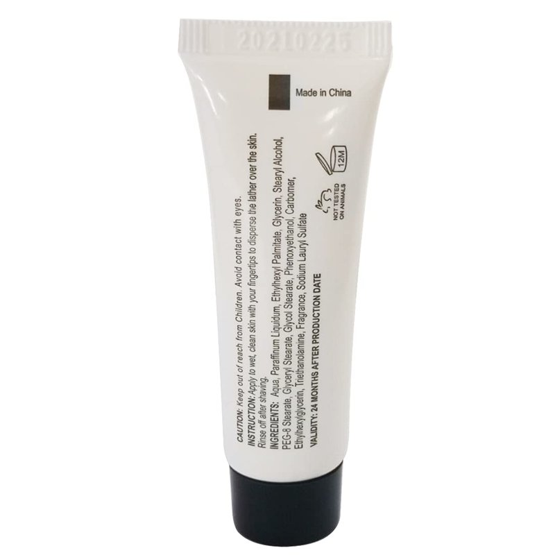 Bulk Shaving Cream - 0.34 fl oz Tubes, White, Pack of 144 - Travel Shaving Cream - Disposable Shave Foam Units for Hotels & Travel - Unscented