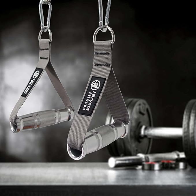 J Bryant Fitness Metal Gym Handles for Cable Machine Attachment Heavy Duty Aluminum Alloy Handle Grips Durable Workout Handles for Resistance Bands Pulley LAT Pulldown System