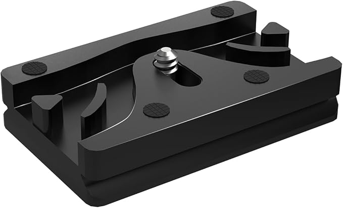 YAMCOWL Aluminum Camera Cable Locking Clip - Adjustable USB/HDMI Protector with 1/4-inch Threads, Secure Cable Clip for DSLR Camera Photographer Students (Black)