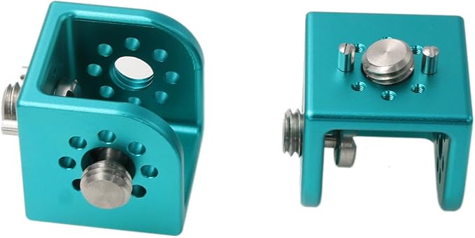 HangTon Block 3/8" Thread Bracket Lock Mounting Adapter for ARRI Sony RED Camera Lens Motor Teradek Wireless Blue