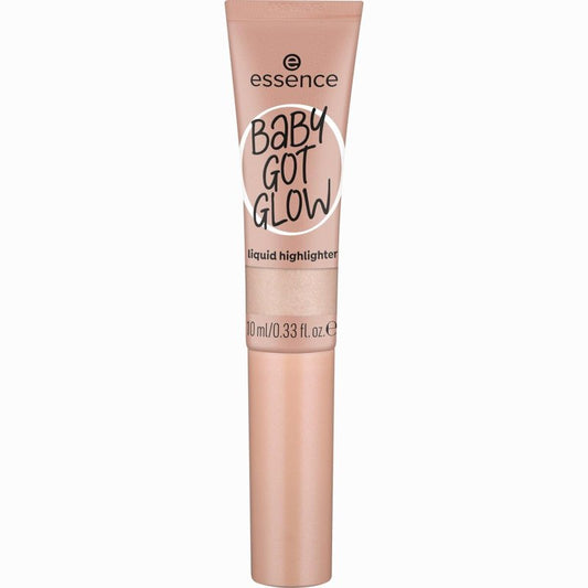 essence | Baby Got Glow Liquid Highlighter | Lightweight, Blendable & Buildable with Sponge Applicator for Radiant Glow | Vegan & Cruelty Free