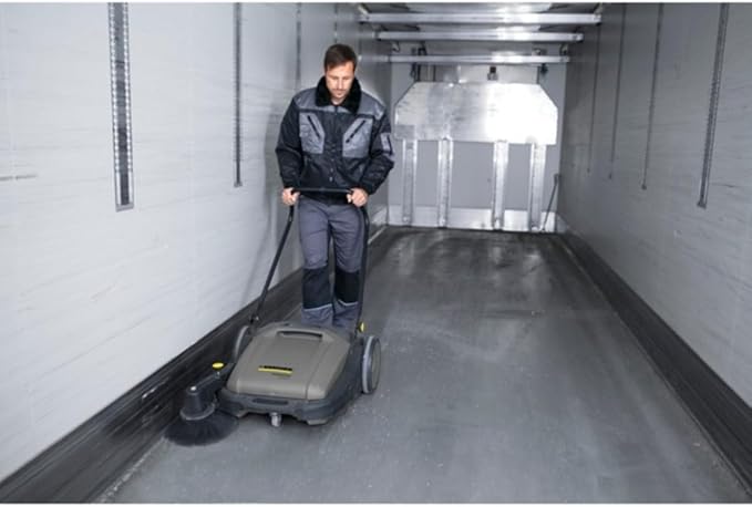 KÃ¤rcher Pro Walk Behind Outdoor Push Sweeper, KM 70/20 C, 1 Bristle Brush - 28" Working Width, 12 Gallon, Heavy Duty Broom - for Commercial Use in Warehouses, Workshops, and More
