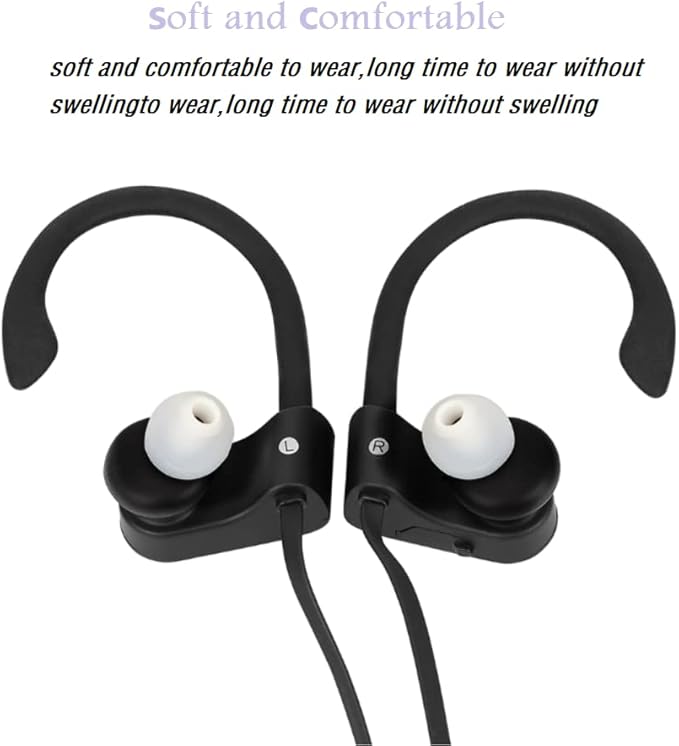 CYADCI Replacement Earbud Tips Earbud Covers Silicone Tips Ear Gels Fit for Inner Hole from 3.8mm - 5.1mm Earphones 9 Pairs S/M/L Clear White