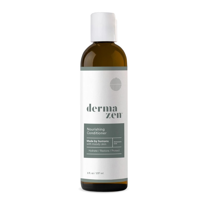 Dermazen Nourishing Conditioner for Dry, Flaky Scalp | Steroid-Free & Malassezia-Safe | Hydrates, Smooths & Reduces Visible Flaking | MCT & Rosemary | Pairs Shampoo | 8 fl oz