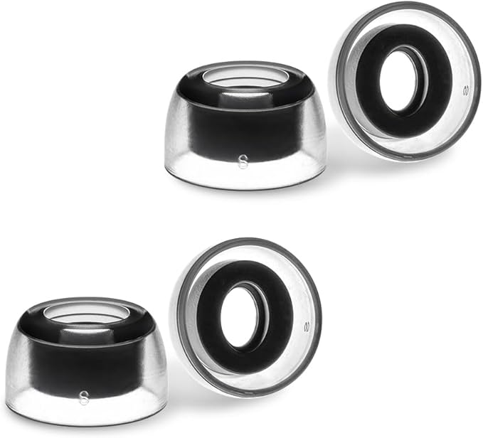 AZLA SednaEarfit Crystal for Bose Earbuds 2 Pair - Bose Earbuds Replacement Tips - Compatible with Bose Quietcomfort Ultra Earbuds, Bose QC Earbuds II (S)