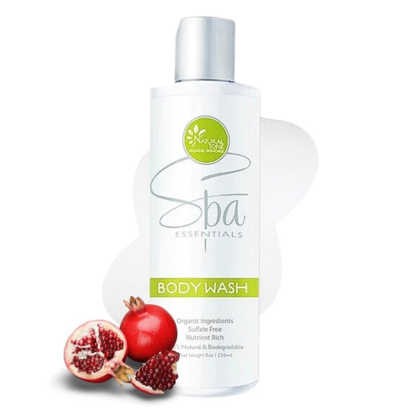 Natural Tone Organic Skincare Sulfate-Free Body Wash - Hydrating Rosehips Scent, 8oz