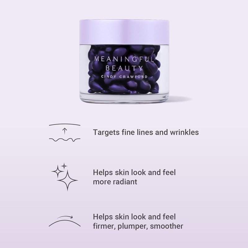 Meaningful Beauty Wrinkle Smoothing Capsules - Advanced Anti-Aging Formula, 20 Count