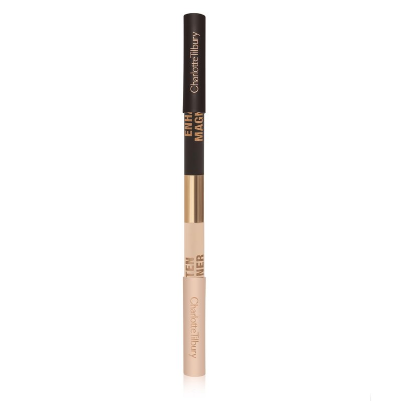 Charlotte Tilbury Super Nudes Eyeliner Duo - Long-Lasting Matte Gel Formula with Black-Brown & Nude Shades - Intense Pigment, Easy-Glide, Dual-Ended Eye Pencil