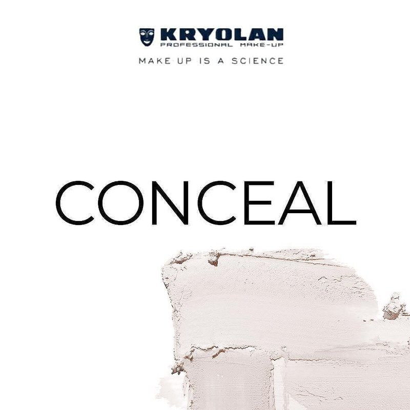 Kryolan TV Paint Stick - TV Matte White Makeup Stick - Foundation Makeup - Makeup for TV, Theater, Stage, Acting, Face and Body, Full Coverage Cream Concealer Stick Foundation - Made in USA (25 g)