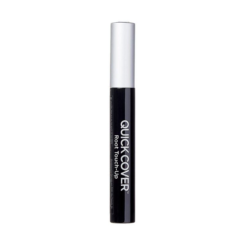 RED by KISS Quick Cover Root Touch Up Rescue (Black 2 Pack), Mascara Natural Water-Resistant Temporary Gray Concealer Cover Up Brush for Hair Mustache & Beard, Formulated with Jojoba Oil