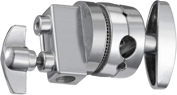 SUPON Aluminum Alloy Multi Functional Heavy Duty 2.5 inch Grip Head Swivel Head Clamp Holder Bracket Adapter with 1/2",1/4",3/8", 5/8" Mount for Light Stand, Extension Boom Arm,Photographic Equipment