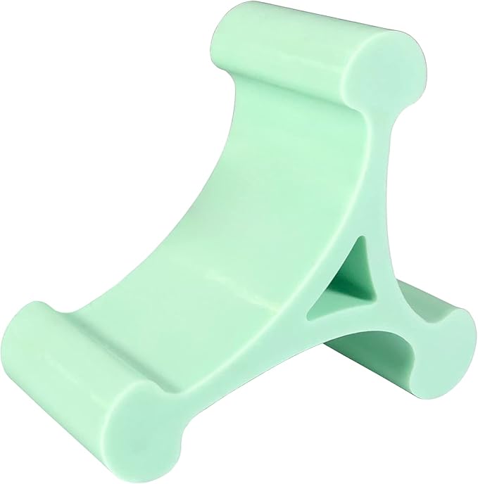 Mica Design Company Skalene Phone Stand - 100% Silicone Rubber, Adjustable Phone Holder, Prop, Rest - Desk, Office, Home, Kitchen Accessory (Mint Green)