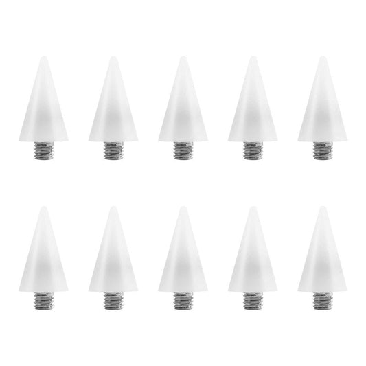 Beaupretty Nail Rhinestones Picker Wax Replacement Tips Point Drill Pen Head for Dual Ended Wax Nail DIY Art Decoration,10Pcs