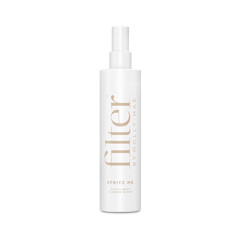 Filter by Molly-Mae Spritz Me Tanning Water | Moisturizing Self Tanner | Golden, Streak-Free Glow | Natural-Looking Sunless Tan | Fast Developing | Long-Lasting | Clear & Oil-Free | 200ml
