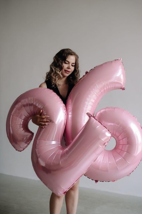 25 Balloon Numbers - 40 Inch Pastel Pink Foil | Happy 25th Birthday Decorations for Women