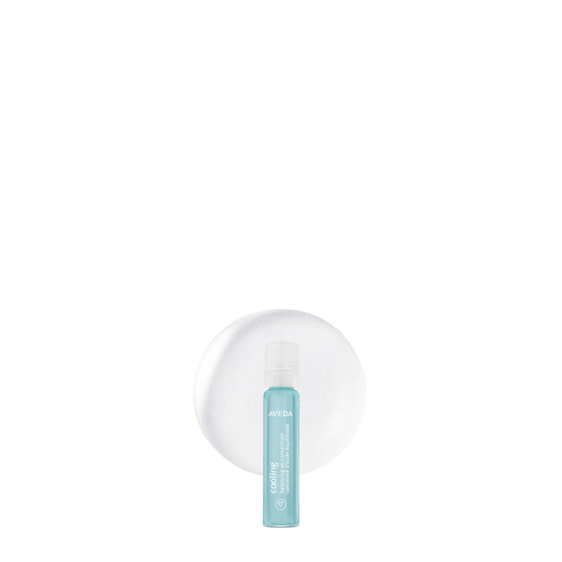 Aveda Cooling Balancing Oil Concentrate | Massage Into Sore, Achy Muscles | with Certified Organic Peppermint, Blue Chamomile | Naturally Derived* Menthol, 0.24 Fl Oz