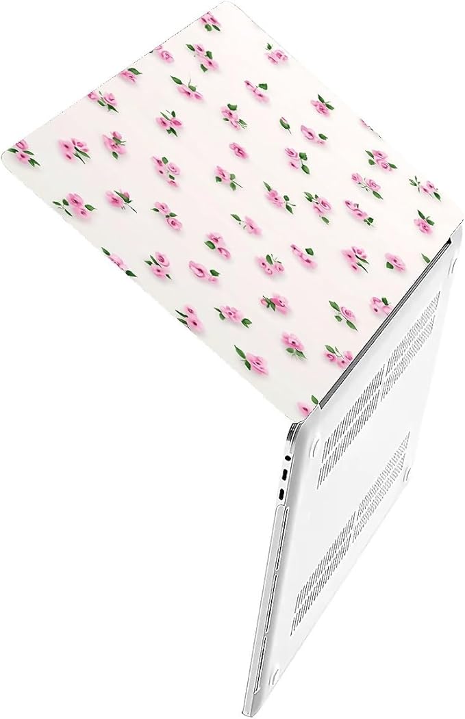 COTAIL Compatible with MacBook Air 13.3 13.6 Inch Case 2022 2021 2020 2019 Plastic Hard Shell Case Cover,13.6 Air (A2681) M2 2022, Pink Rose
