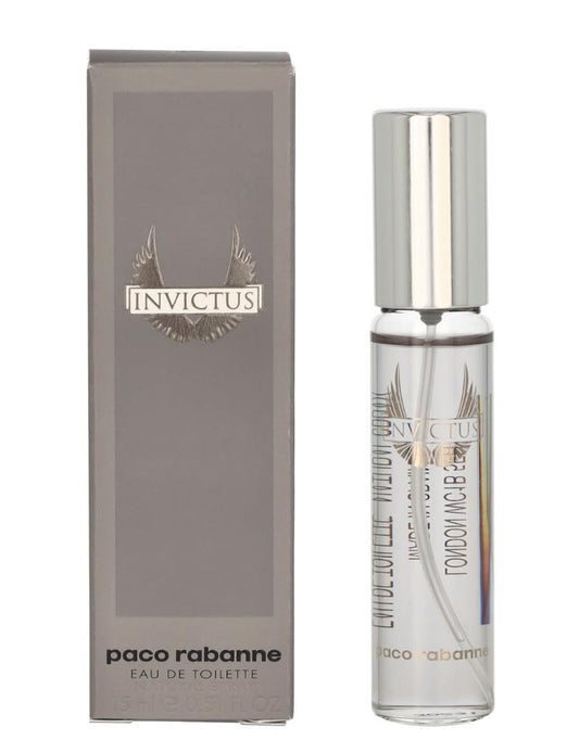 Paco Rabanne Invictus Cologne For Men Mini EDT Spray .51 Fl Oz