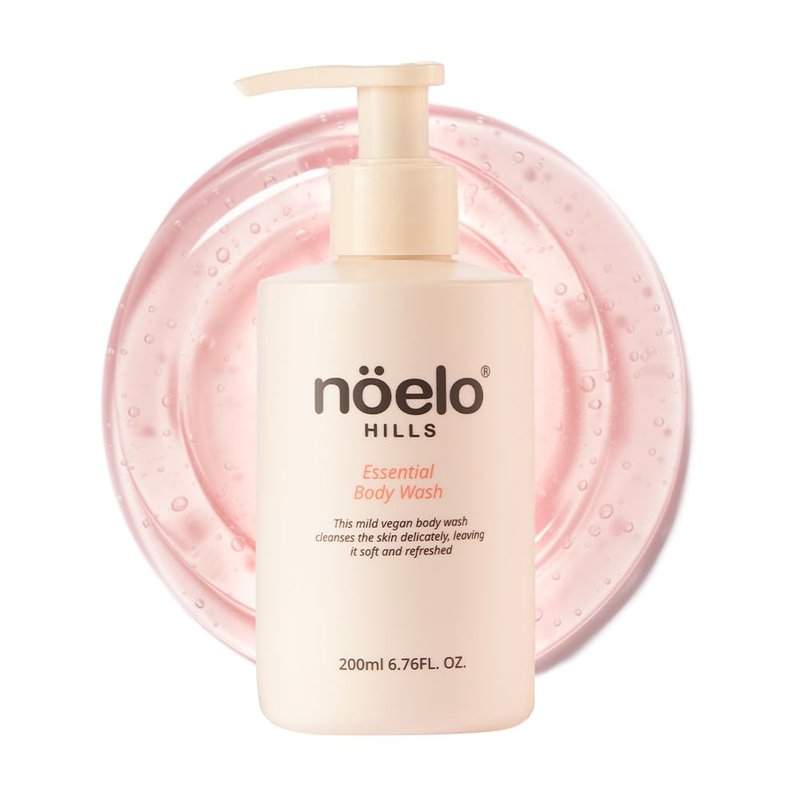 Noelo Hills Essential Body Wash, Gentle Pregnancy and Postpartum Cleanser, Deep Hydrating, Clean, Pregnancy Safe, Sebum & pH Balancing Formula, Pore Cleansing, Moisturizing, 6.76 fl oz.