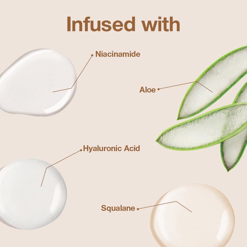 Palladio Skin Tint with Aloe, Niacinamide and Hyaluronic Acid, Sheer to Medium Coverage, Glowy Finish, Brightening and Blurring Lightweight Foundation Makeup (Dark Caramel)