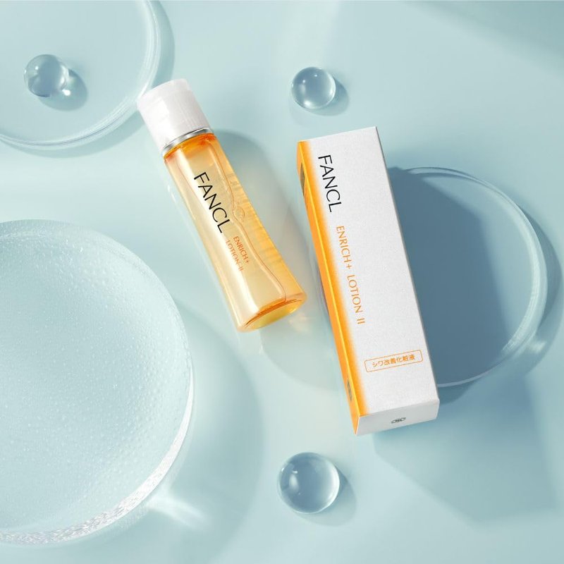 FANCL Enrich+ Lotion II – Japanese Anti-Aging Facial Lotion with Niacinamide, Preservative-Free Hydrating Toner for Firmness & Elasticity