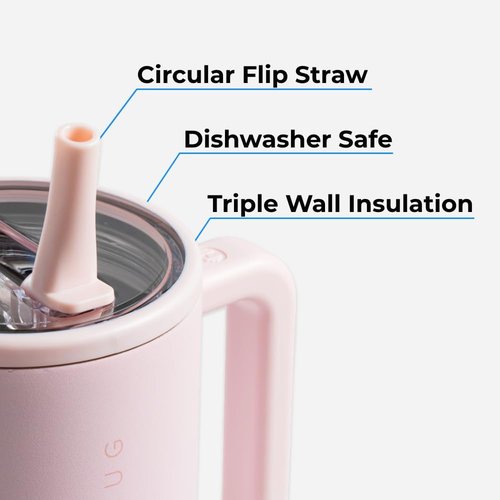 HydroJug Kids - 20 Oz Insulated Water Bottle with Flip Straw & Handle | Leak-Proof & Durable - Riptide