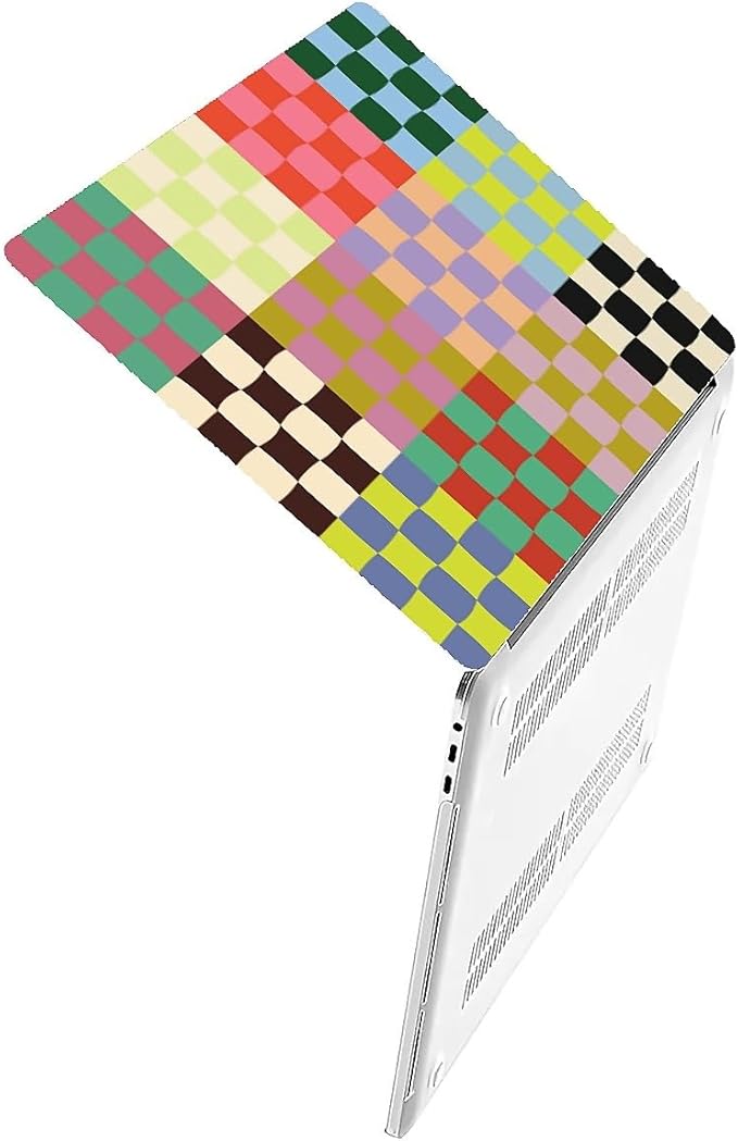 COTAIL Compatible with MacBook Air 13.3 13.6 Inch Case 2022 2021 2020 2019 Plastic Hard Shell Case Cover,13.3 Air (A1932/A2179/A2337), Colorful Checker