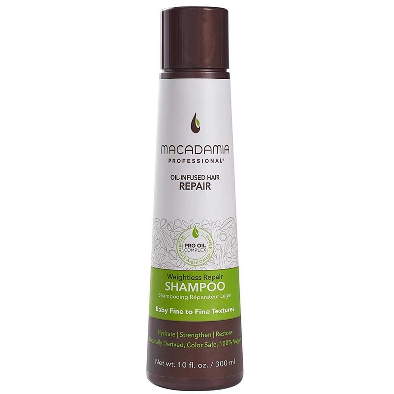 Macadamia Professional Nourishing Repair Hair Shampoo - Hydrating Argan Oil Cleanser for Damaged Dry Hair Care, Paraben & Sulfate Free, 10 fl oz