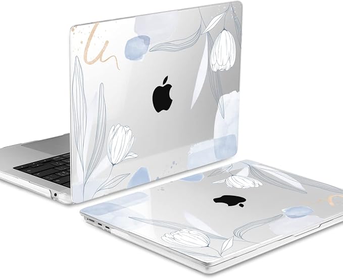 MEEgoodo Case for M5/M4/M3/M2 MacBook Air 13 inch 2026 2025 2024 2022, Fit Model A3449/A3240/A3113/A2681, Case Compatible with MacBook Air 13.6-inch, Floral 33